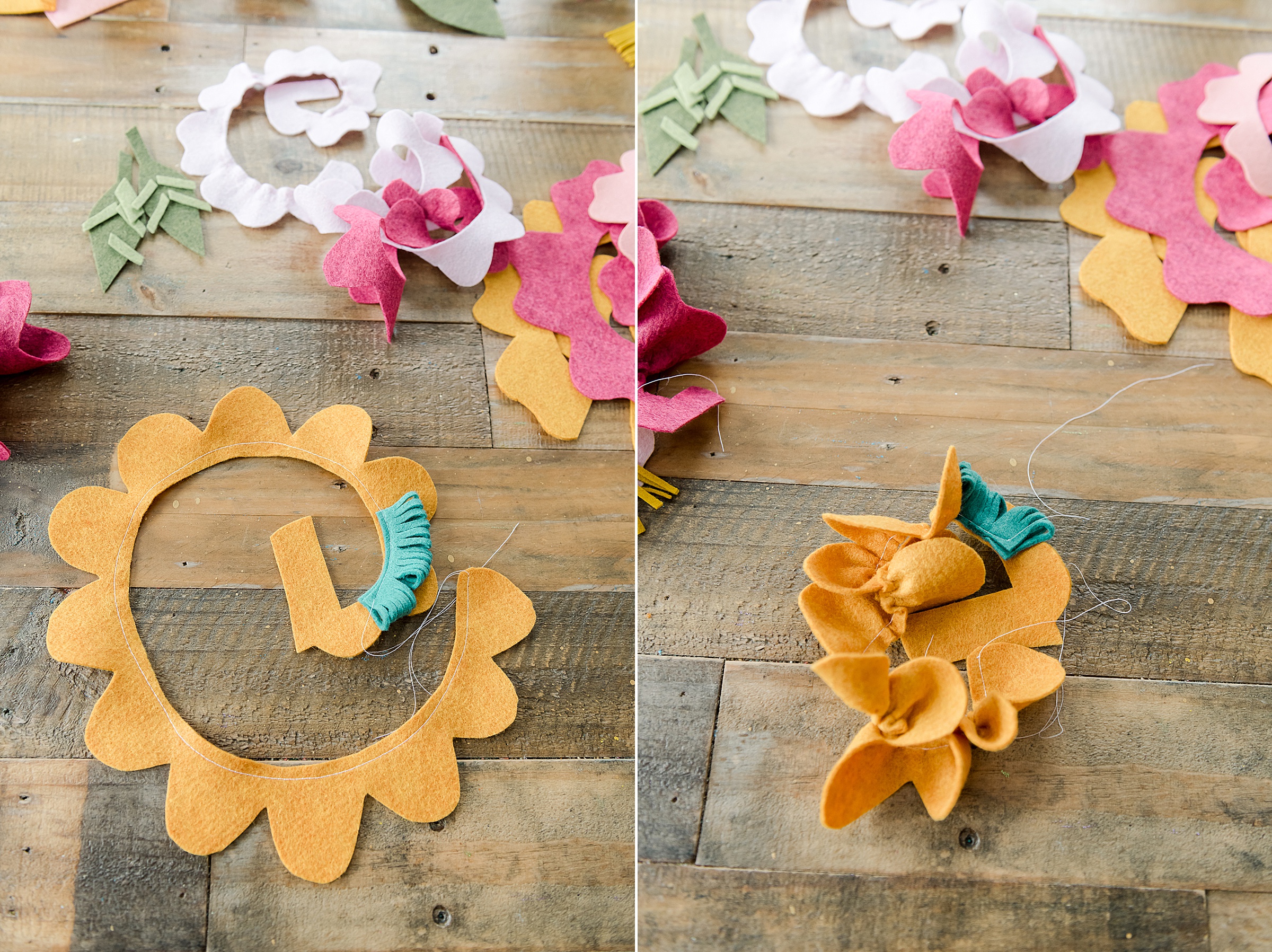 DIY Felt Flowers - Positively Splendid {Crafts, Sewing, Recipes