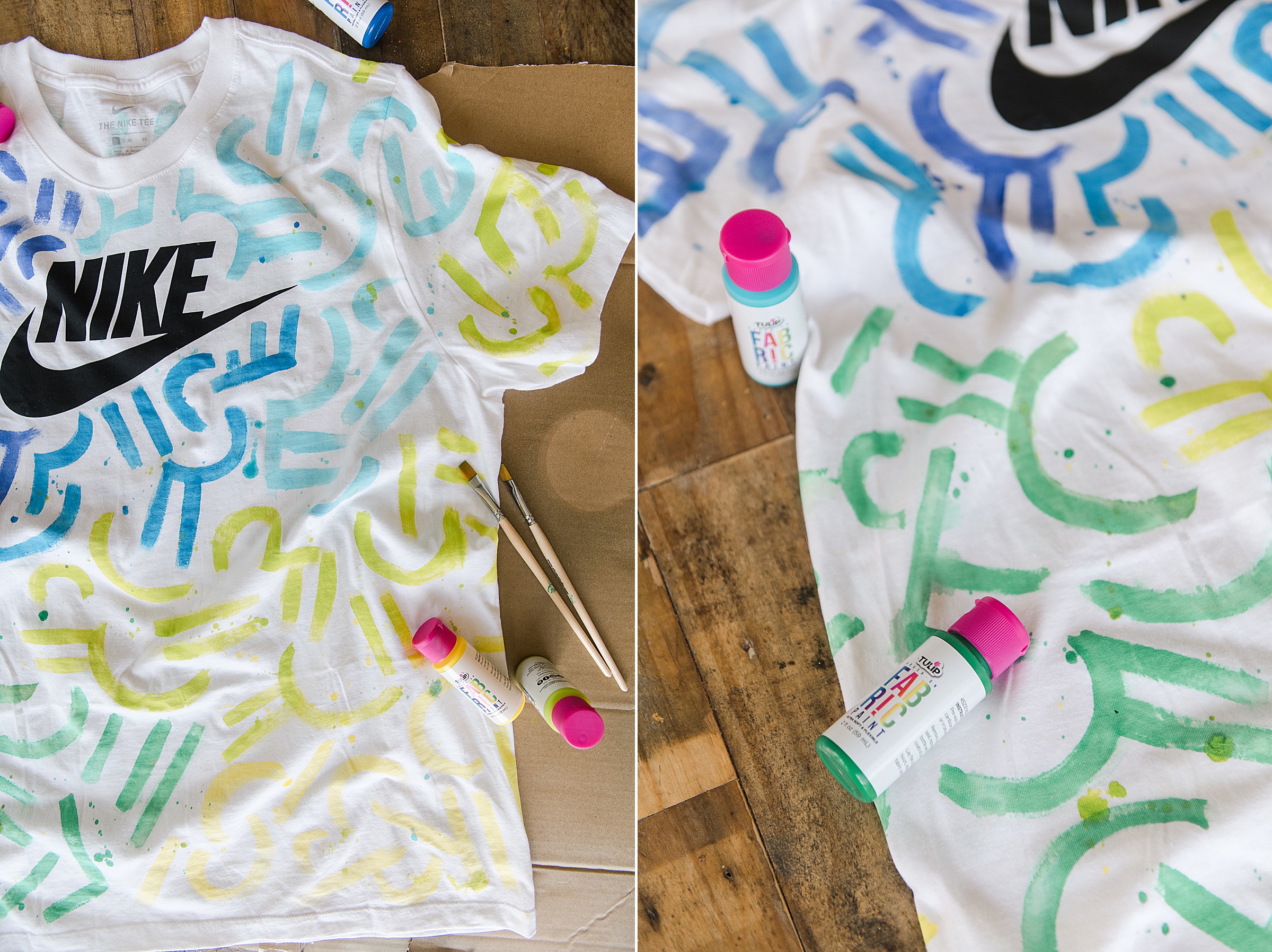 Graffiti style painted shirt oh yay studio Color Painting Making Everyday celebrating