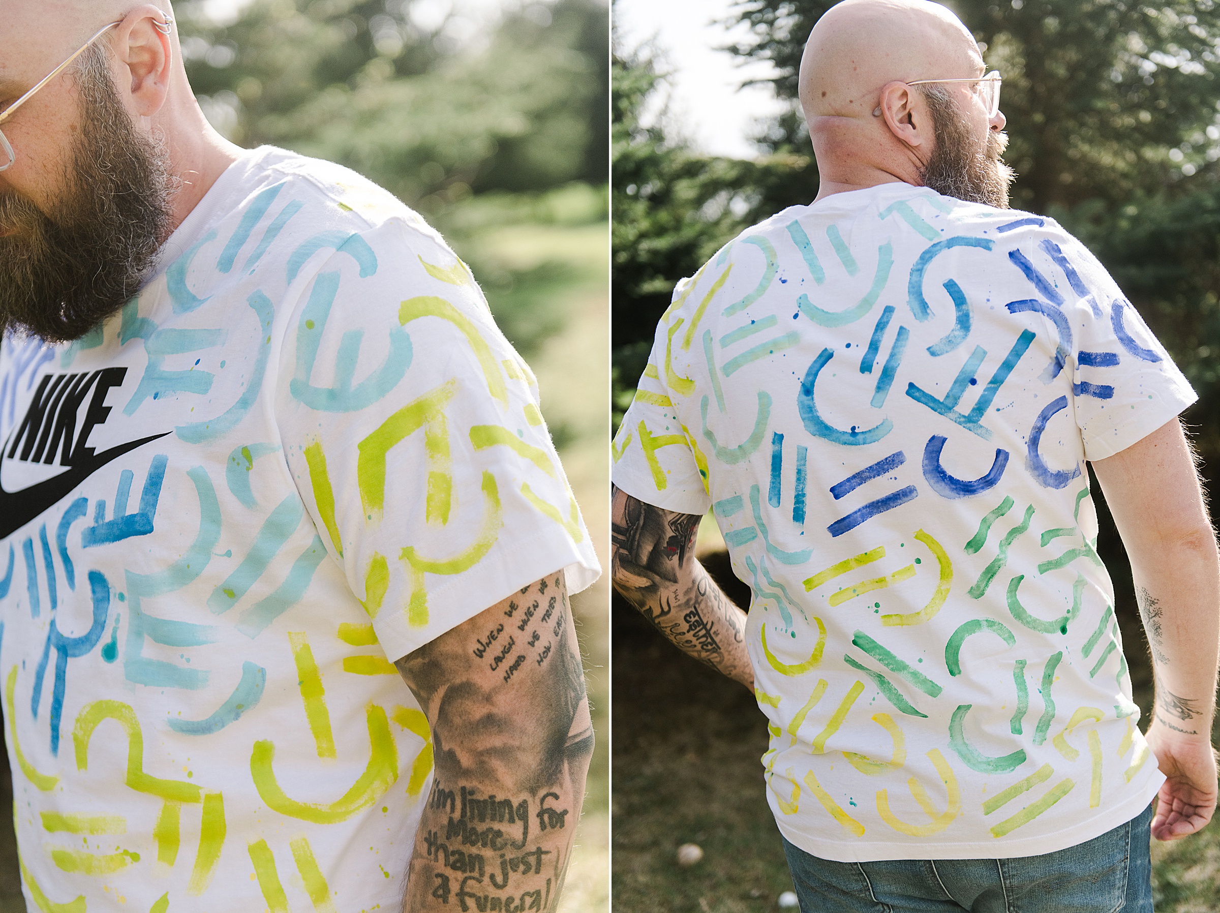 How to DIY a graffiti style shirt, graffiti style tee shirt DIY, fathers day gift idea, homemade fathers day gift idea, fathers day DIY