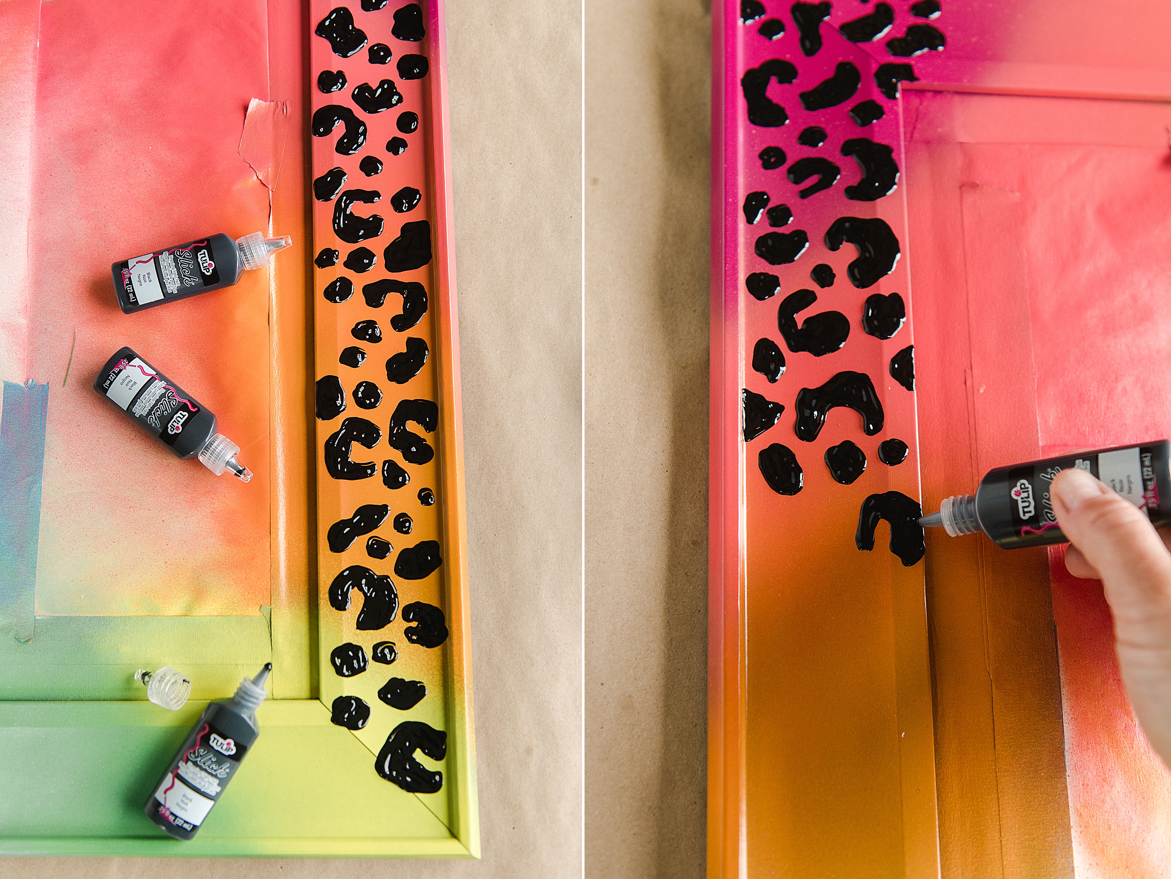 How to Paint LEOPARD PRINT