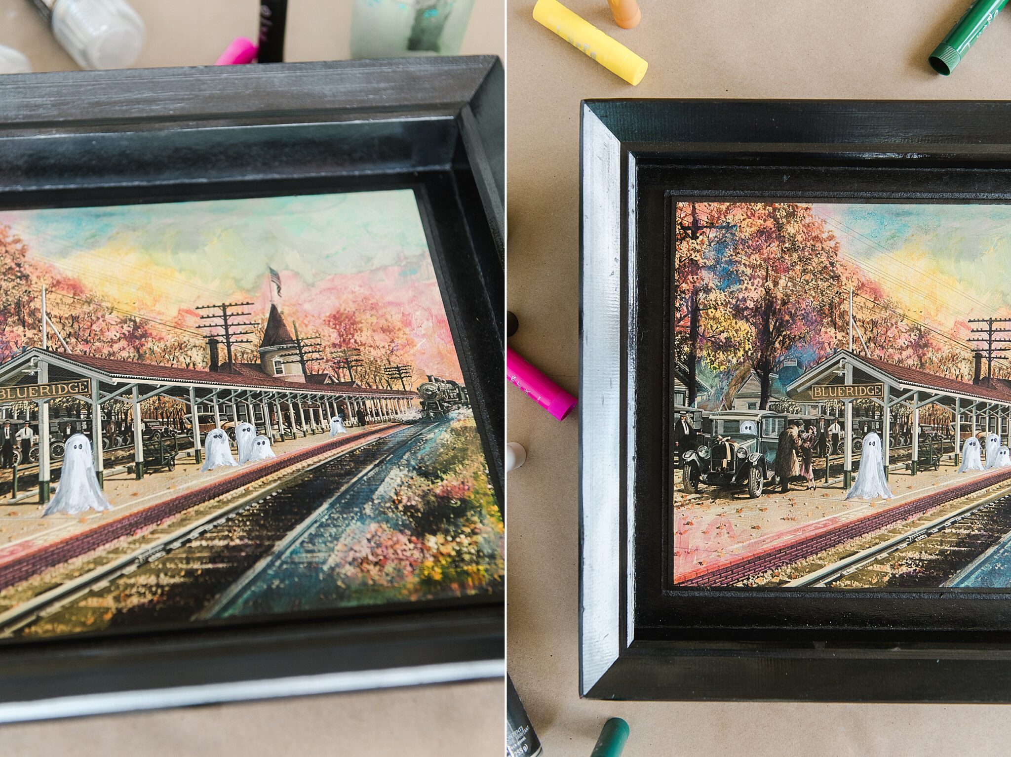 Update Artwork Giving an old painting new Halloween life with some new paint! – oh yay ...