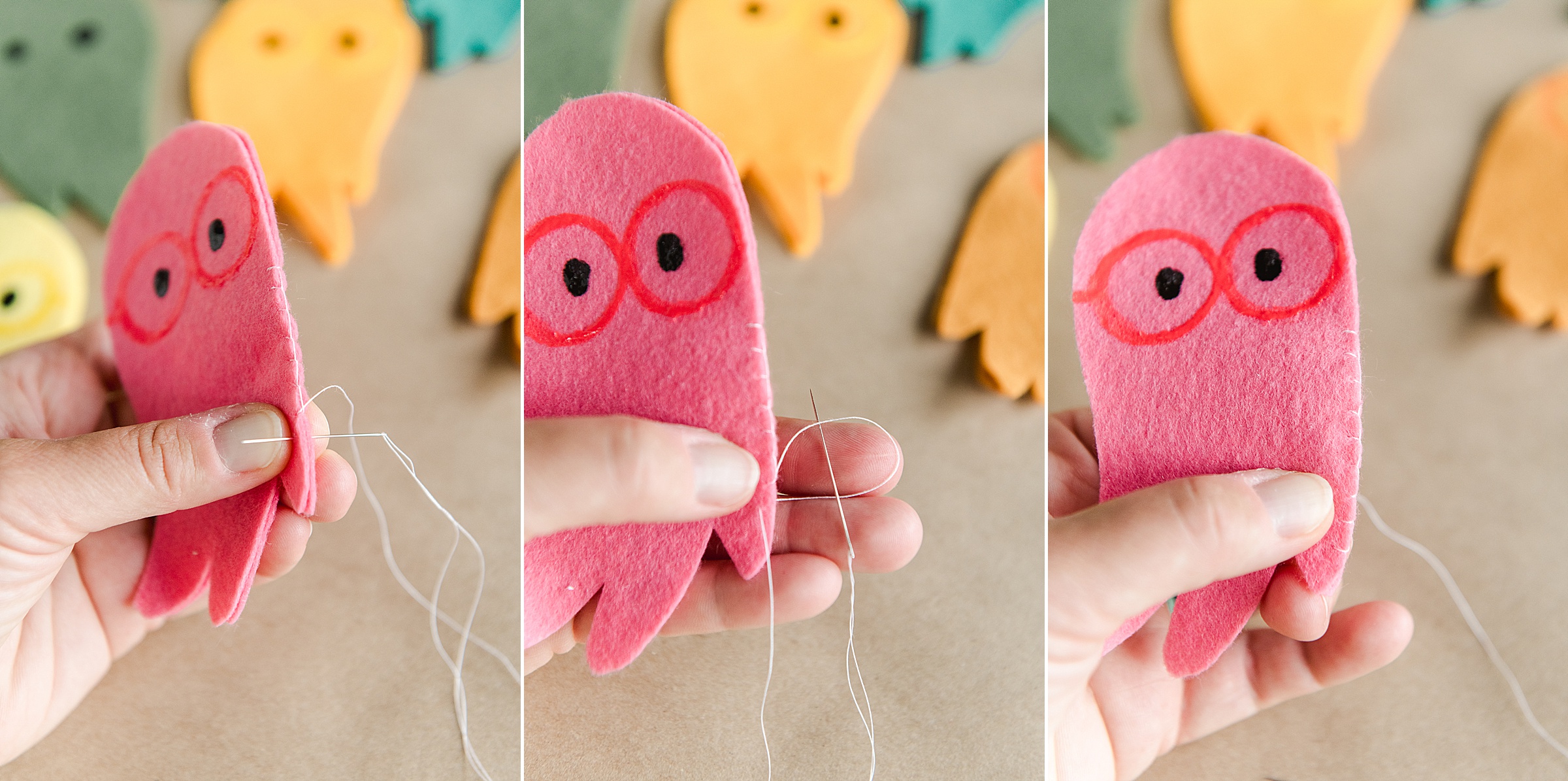 Felt Ghost Plush Craft - Whispered Inspirations