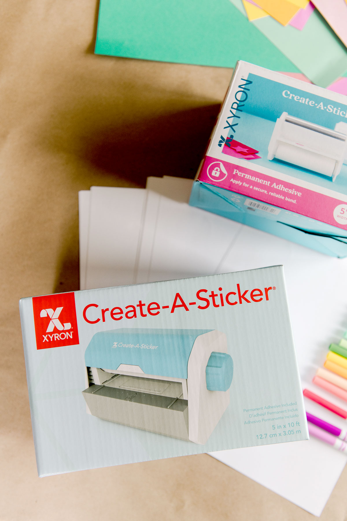 Xyron® Create-A-Sticker® Sticker Maker
Some paper - any color honestly in a variety of thickness
Optional markers or colored pencils for adding color :) 
Your fave BBQ or kabob foods with skewers or sticks for labeling
