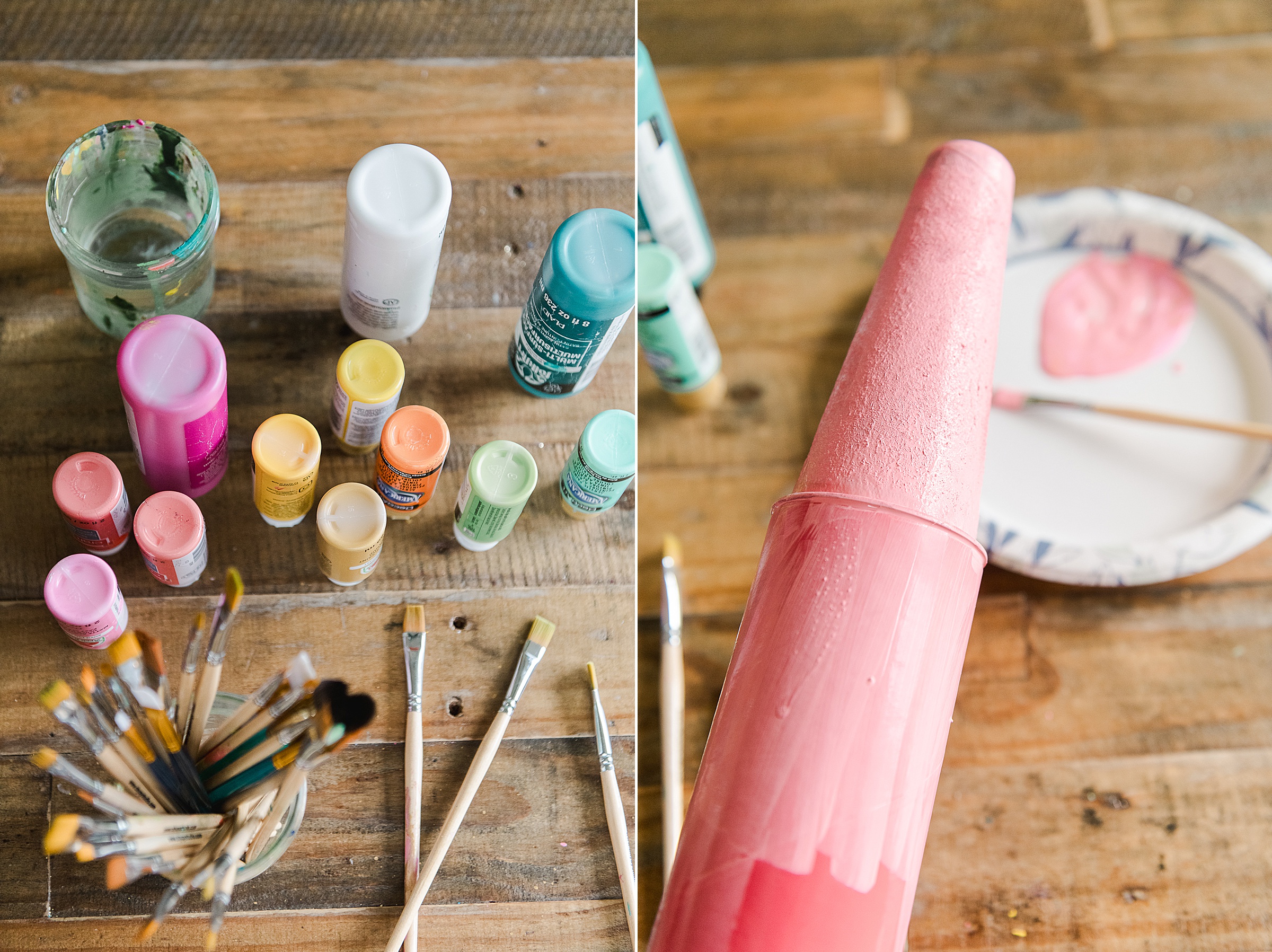 How to make jumbo crayons, giant crayon DIY, jumbo crayon tutorial, colorful crayons, art room decor, art room decor ideas, how to make giant crayons