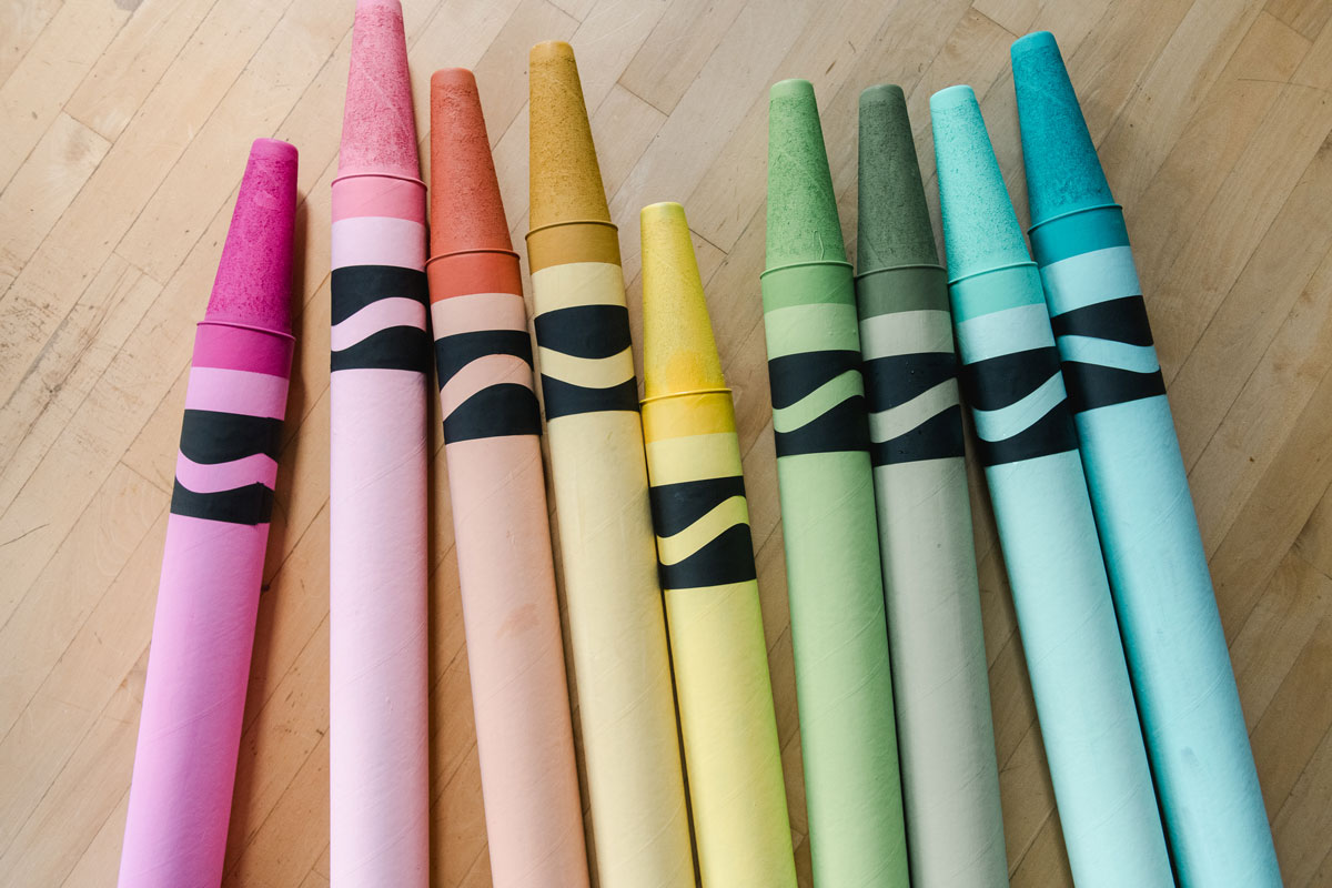 Giant Crayon DIY for Back to School, Classroom, Party Prop, & More