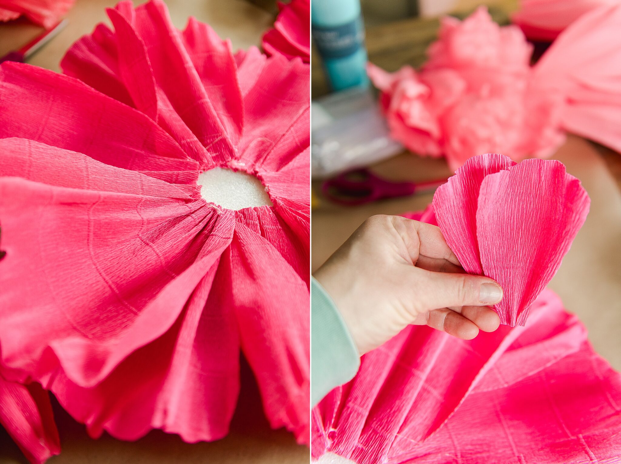 How to make HUGE crepe paper flowers – oh yay studio – Color + Painting ...