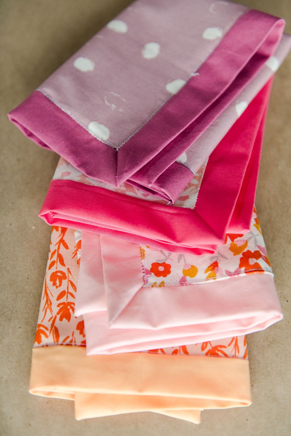 Easy binding spring napkin pattern