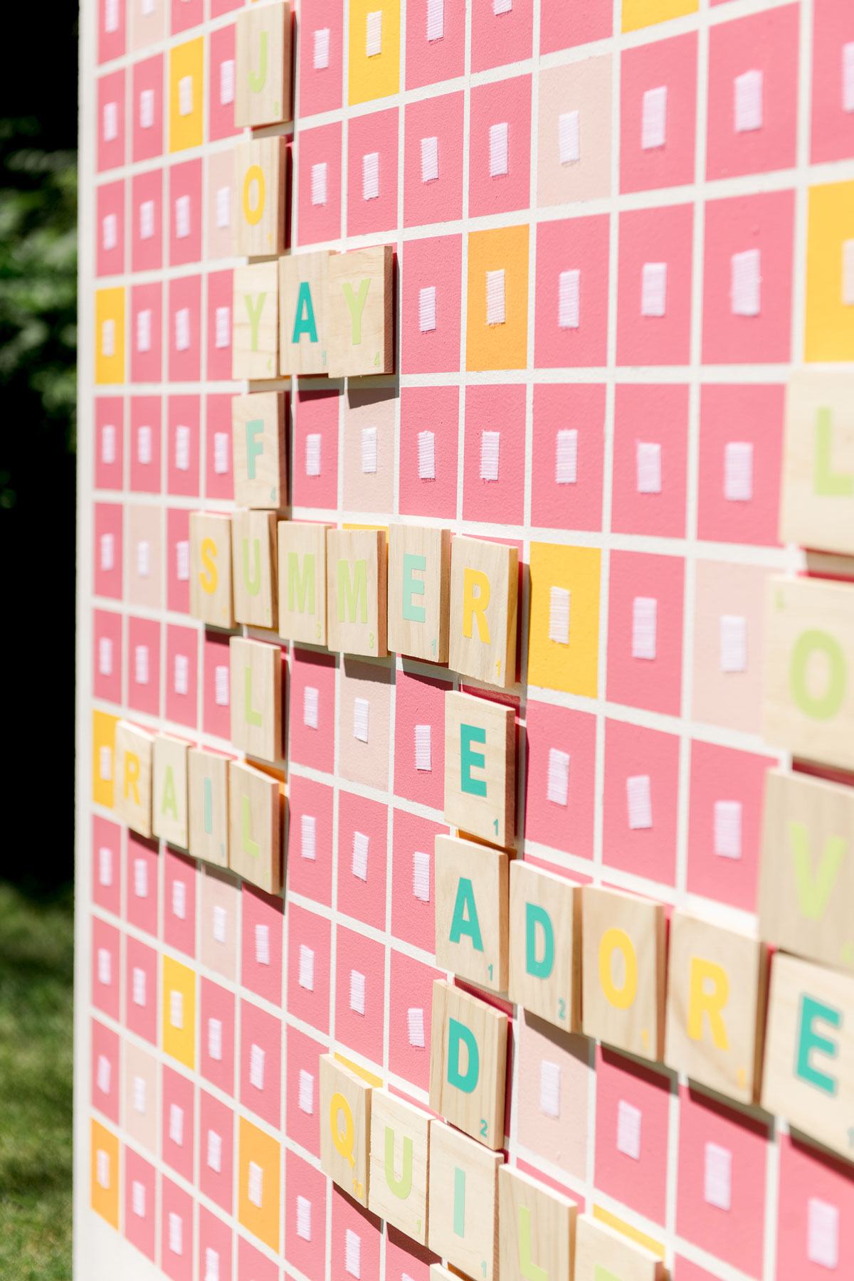 DIY backyard letter lawn game, letter lawn game, DIY backyard lawn game, backyard letter game, backyard scrabble DIY, DIY backyard scrabble, giant scrabble board DIY, Giant backyard scrabble word game