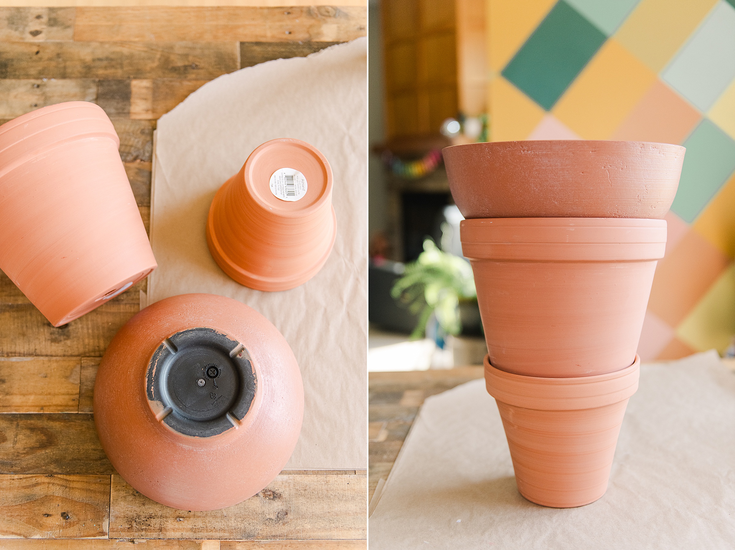 Ice cream cone planter DIY, Homemade planter DIY, how to make an ice cream cone planter, air dry clay planter DIY