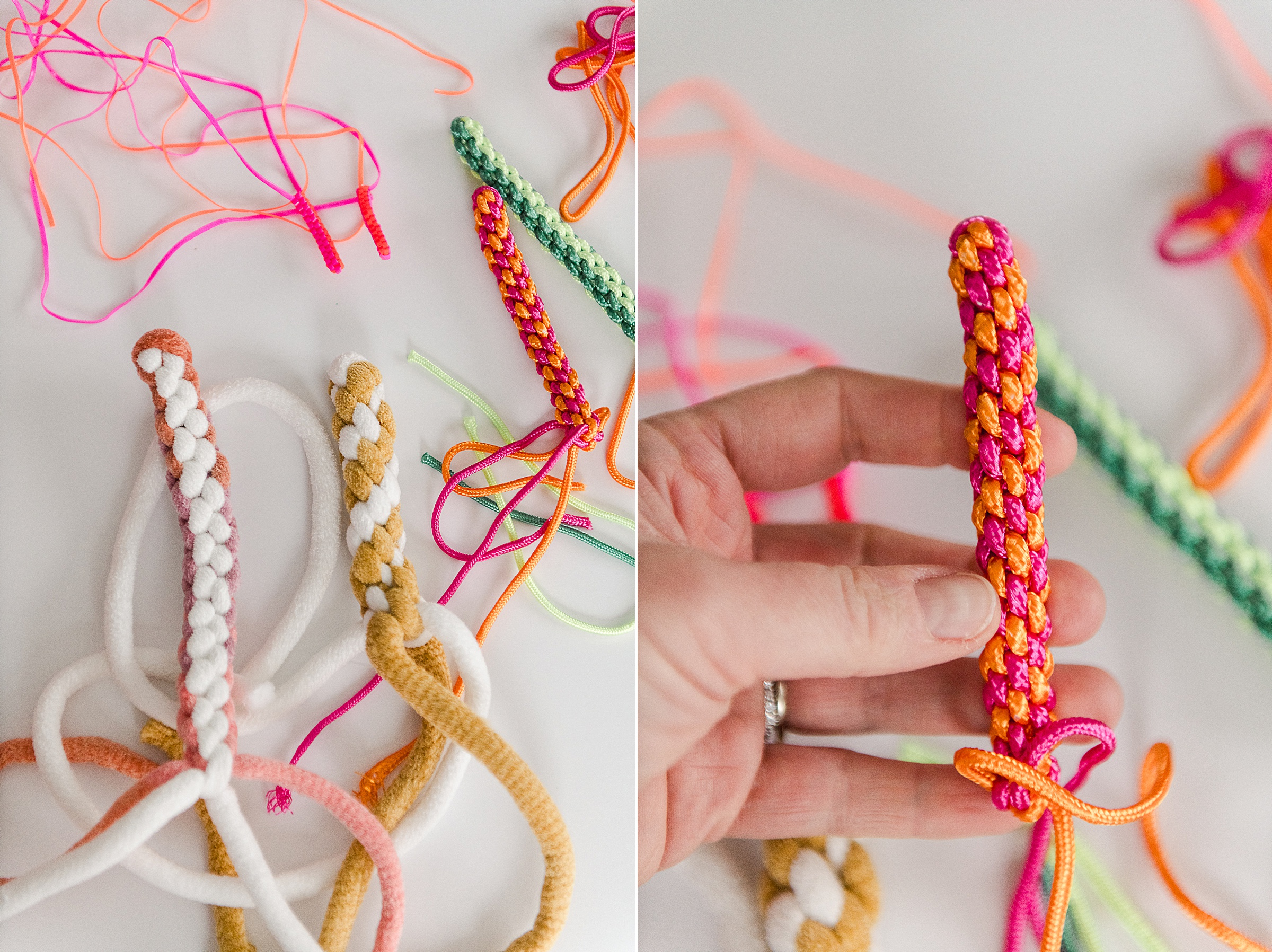 Plastic lace lanyard DIY, DIY plastic lace lanyard, summer crafts for kids, summer craft ideas, plastic lace craft, boondoggle lanyard DIY, boondoggle