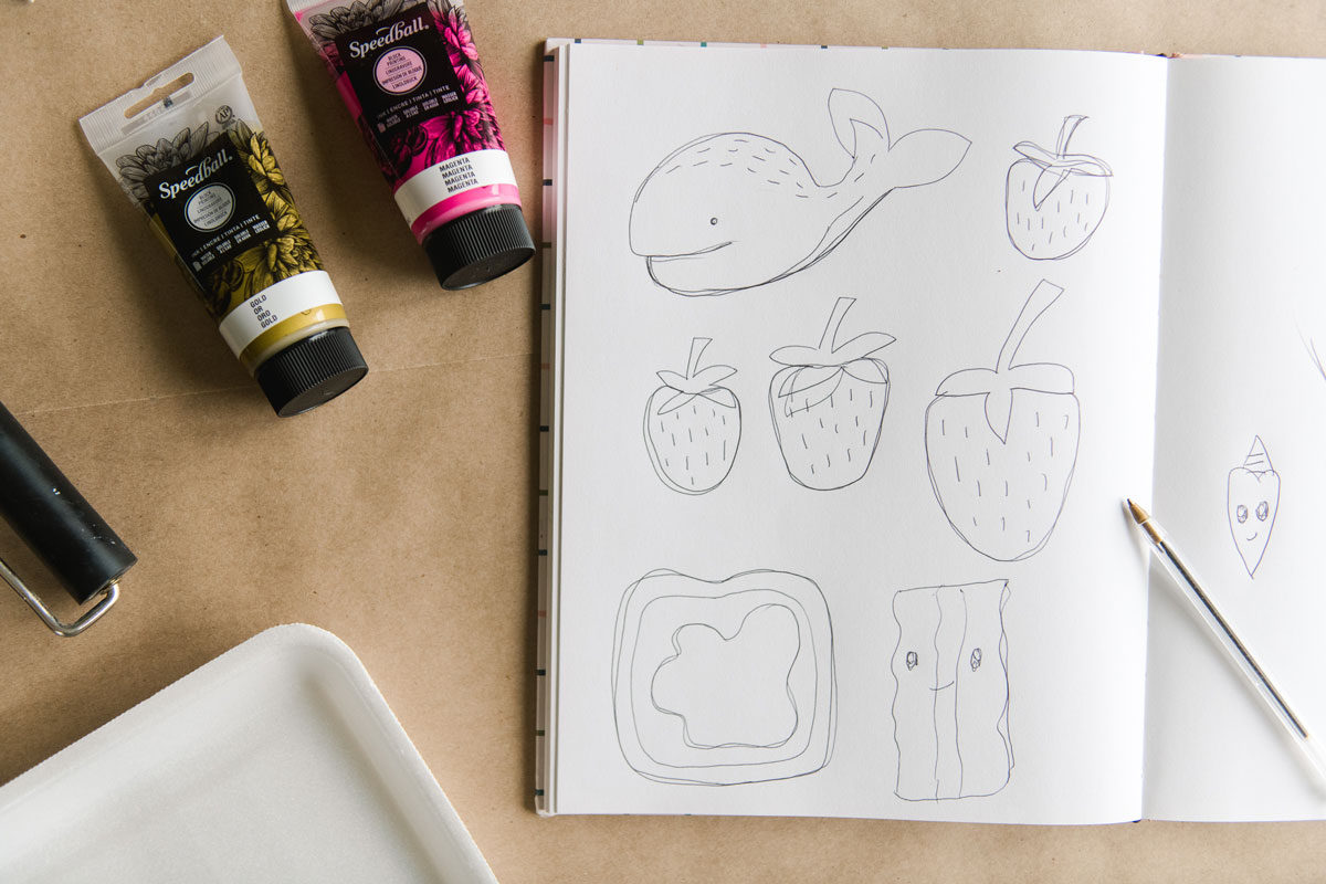 styrofoam block printing, how to block print with kids, easy block printing with kids, easy summer activities, summer crafts for kids, kids summer crafts